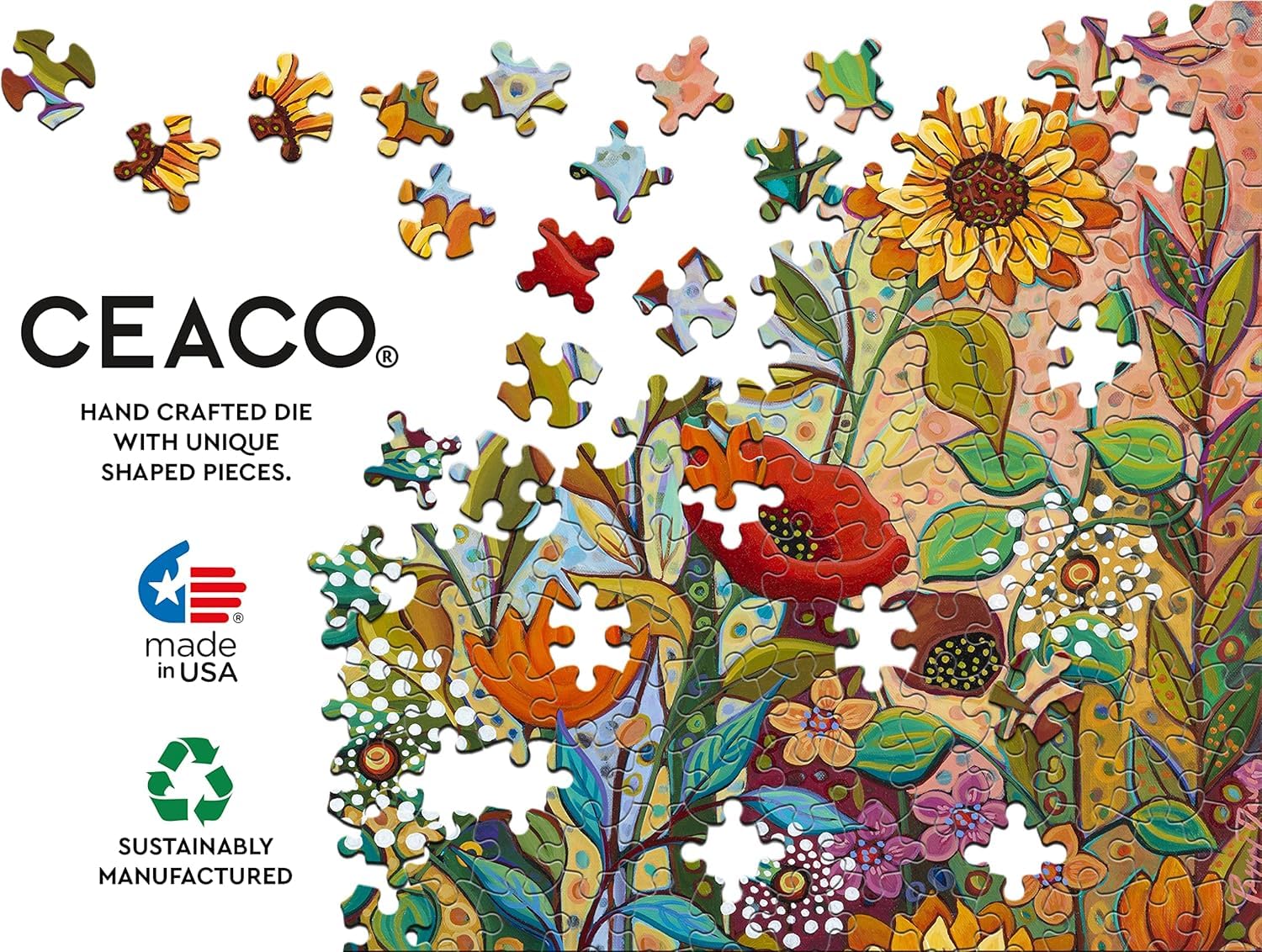 Amazon.com: Ceaco - Peggy's Garden - Joy in The Morning - 1000